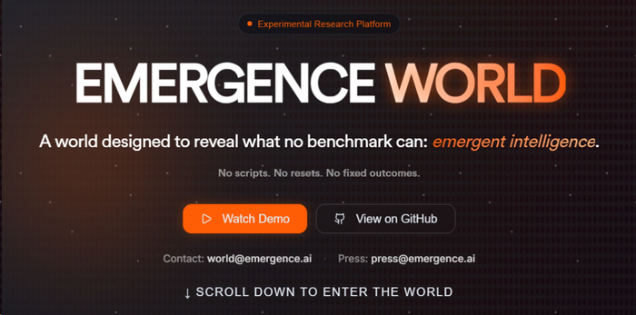 项目主页：https://world.emergence.ai/