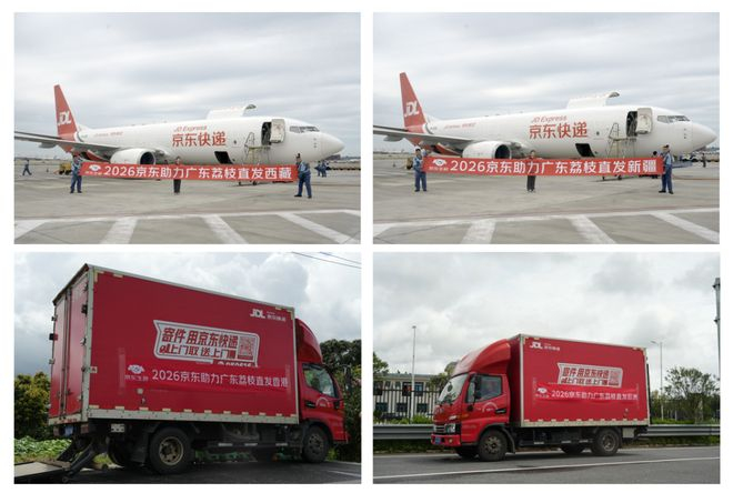 ▲京东陆空联动源头直发广东荔枝