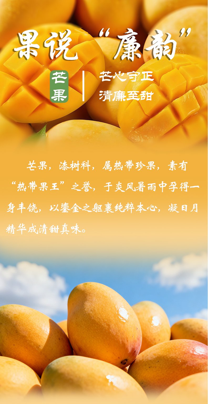 果说廉韵丨芒果：芒心守正 清廉至甜