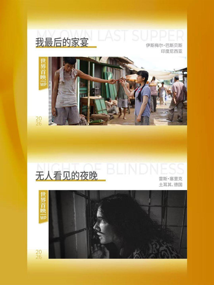 本届上影节金爵奖主竞赛单元入围影片