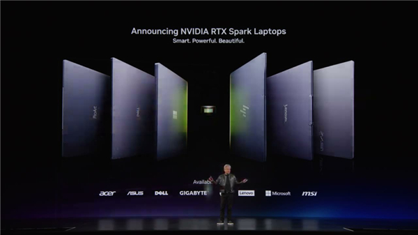 目前，PC 产业的半壁江山都加入了 RTX 阵容｜图片来源：英伟达 GTC 直播