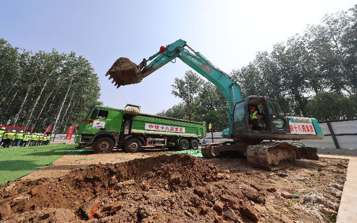 6月2日，北京轨道交通R4线一期北段正式开工建设。新京报记者 陶冉 摄