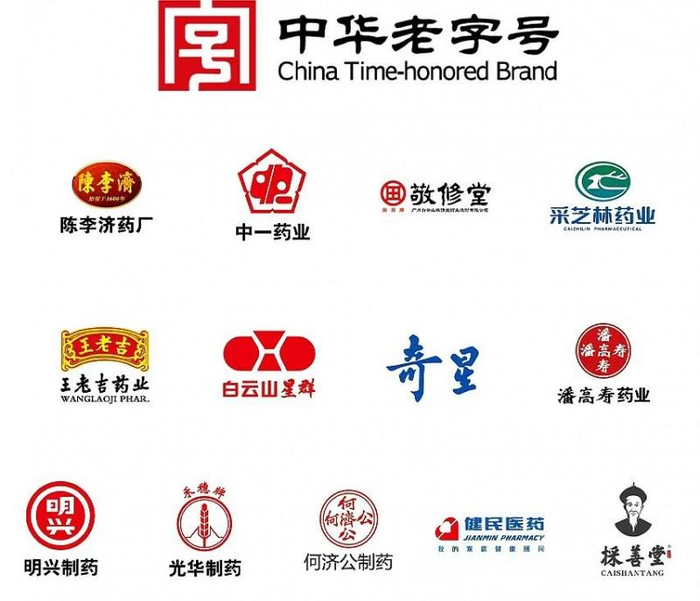 （图说：广药集团旗下13家中华老字号）