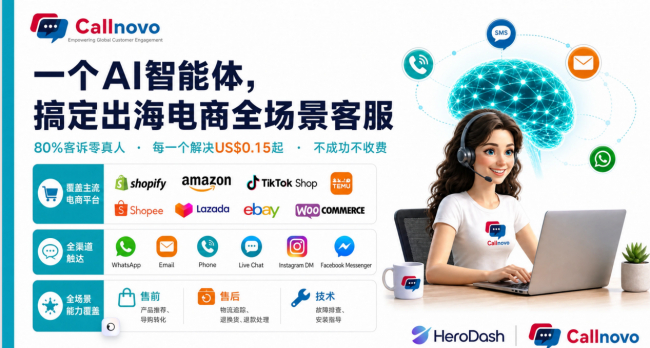 图为:CallnovoAI+人工客服模式理念