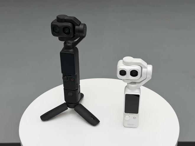 大疆Pocket 4P，白色款首次公开亮相 图片来源：财联社记者/摄