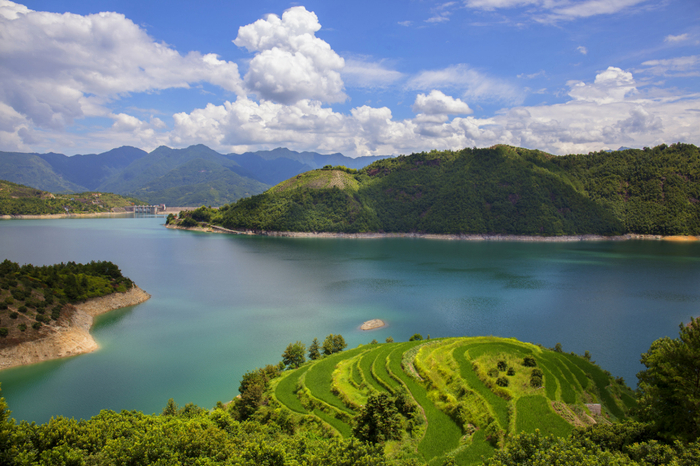 珊溪水库库区。