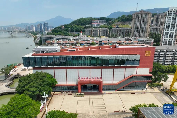 位于中国船政文化园内的中国船政文化博物馆（6月2日摄，无人机照片）。新华社记者 林善传 摄