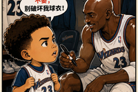 拒绝乔丹亲签第一人？6岁布伦森无情拒绝GOAT：别破坏我球衣