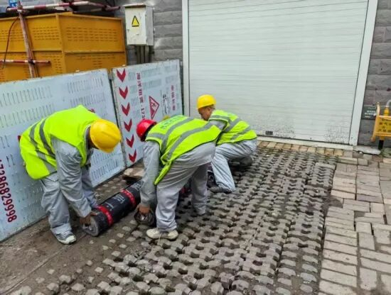 长春市加梯施工现场