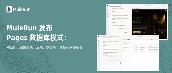 ▲Mulerun Pages新增数据库模式（图源：阿里云）