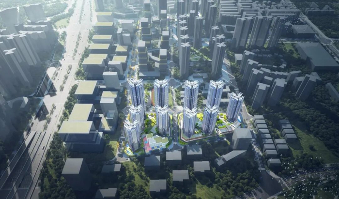 项目鸟瞰效果图