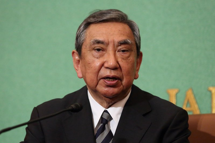 资料图：日本自民党前总裁河野洋平。 IC Photo