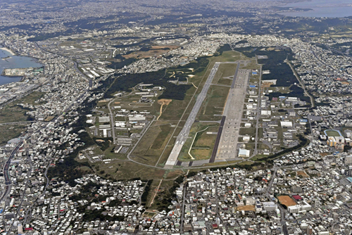 △日本冲绳驻日美军普天间基地（资料图）