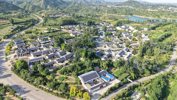 漂亮、整洁的北庄村。李杰摄