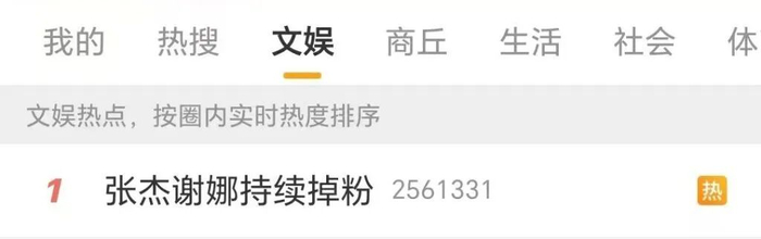 谢娜连续登上微博热搜文娱榜第一