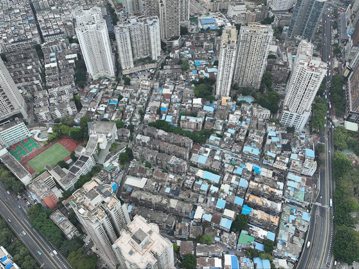 俯瞰罗湖老城区——螺岭片区。