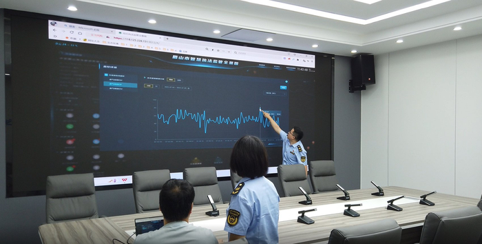 眉山市智慧执法监管全景图。眉山市生态环保局供图