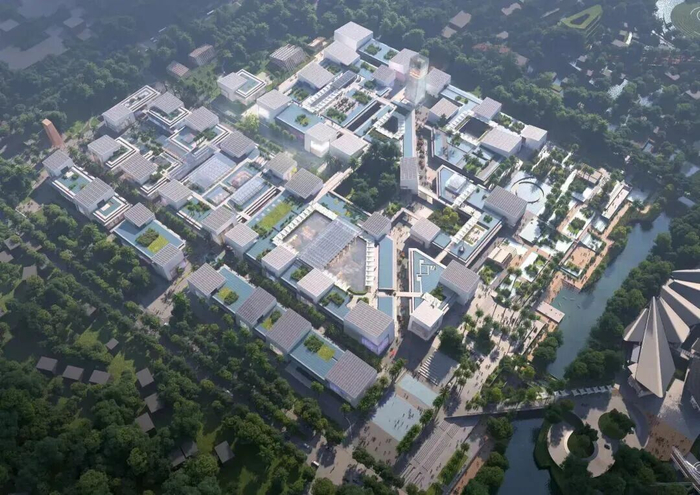 三亚国际免税城三期项目建筑效果图。