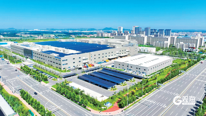 青岛市新型显示产业园俯瞰。