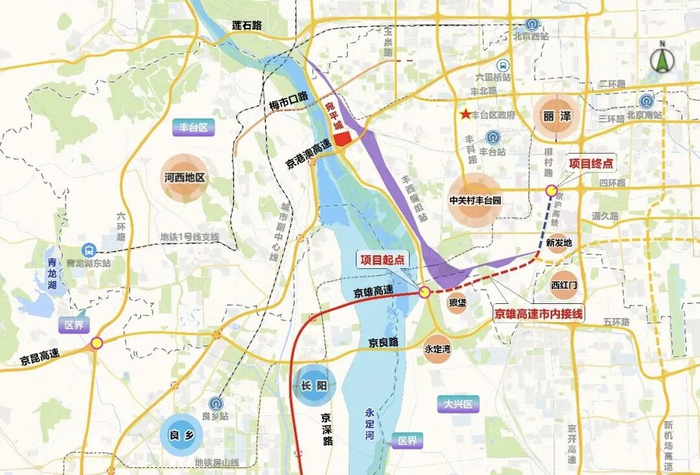 项目位置示意图。图/“北京房山”微信公众号