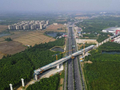 跨G312国道连续梁高精度合龙
