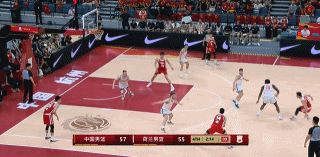 关键球！杨瀚森三秒区内终于要到位 翻身左手勾手稳稳命中！