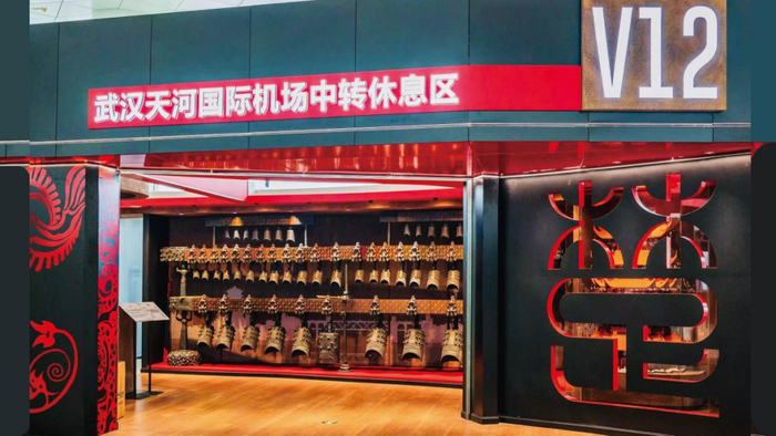武汉机场中转休息区（以上图片由武汉机场提供）