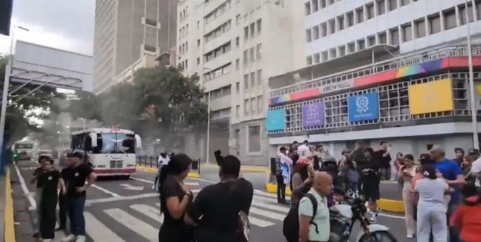 △地震发生后，委内瑞拉首都加拉加斯街头。