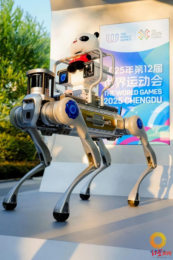 成都世运会上的机器狗