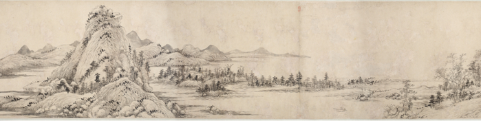 10 明 尤求 寒山拾得图轴