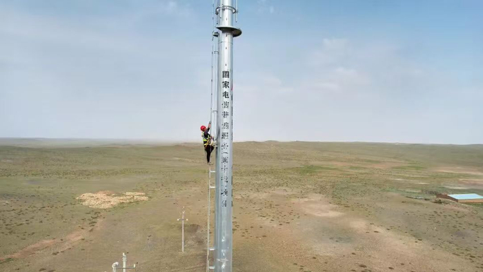 新建的5G基站。
