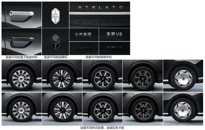 ▲享界V8选装信息
