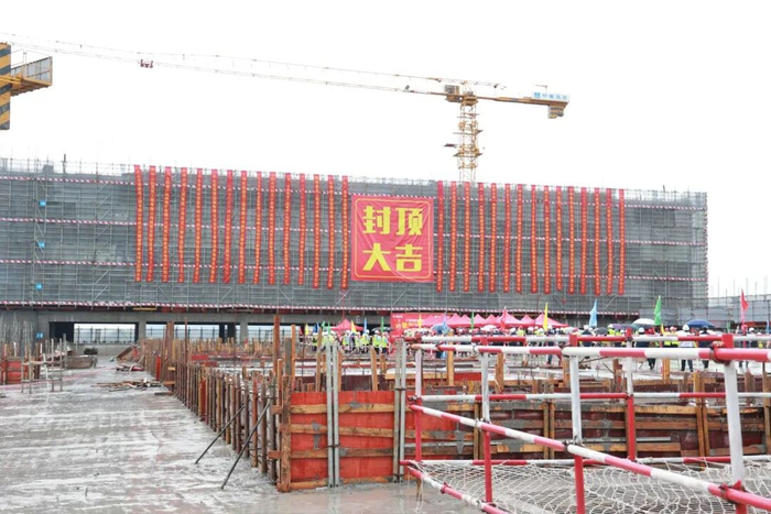 ▲云擎智造基地主体封顶