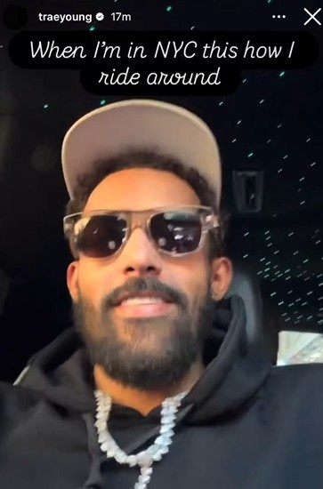 忆往昔~特雷·杨现身纽约 在车里观看当年季后赛淘汰尼克斯的集锦