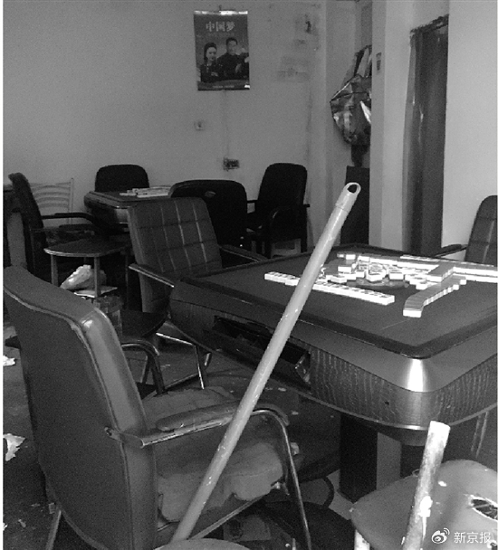 徐某落网的棋牌室。 图源/钱江晚报