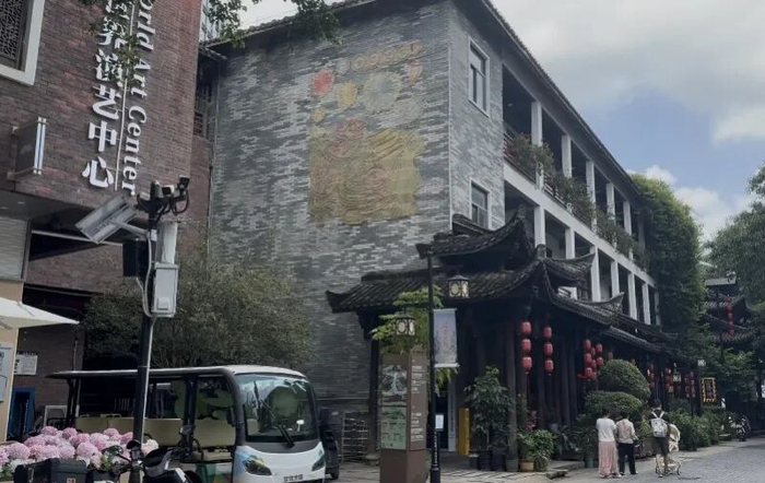 景区监控探头。