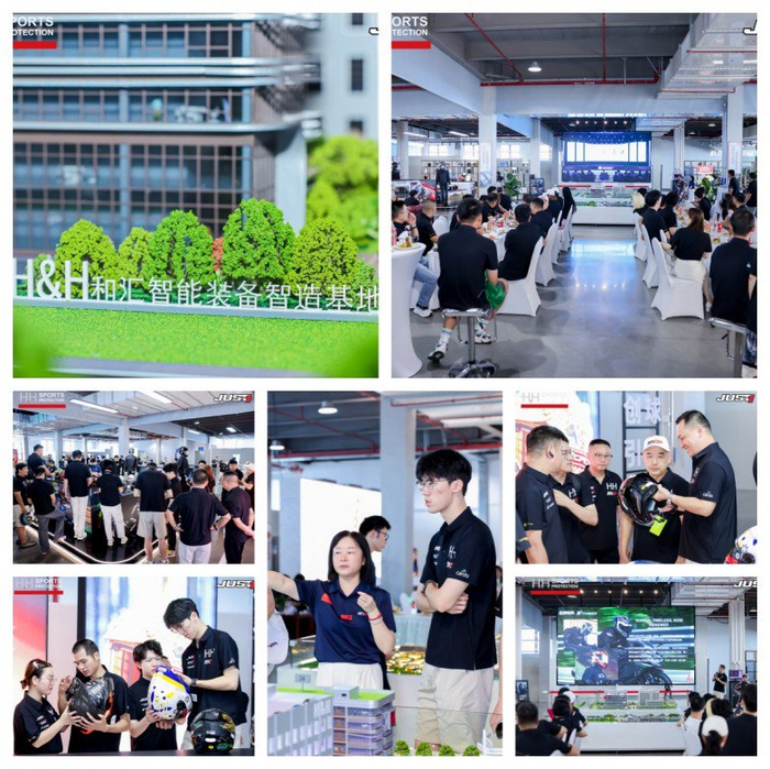 【配图：经销商参观新工厂照片】