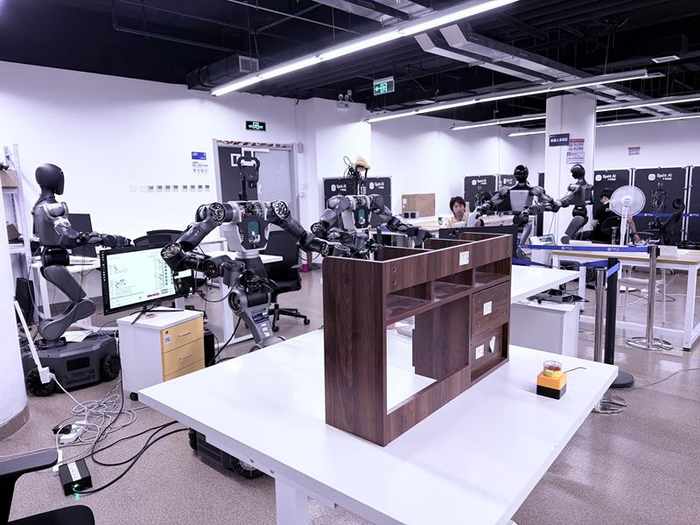 千寻智能数采工厂。新京报贝壳财经记者 程靓 摄