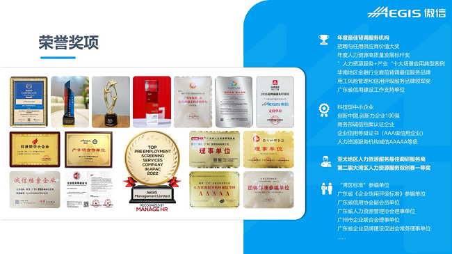傲信背调国际认证与资质（PBSA、PRMIA、CII、等保三级认证等）展示图