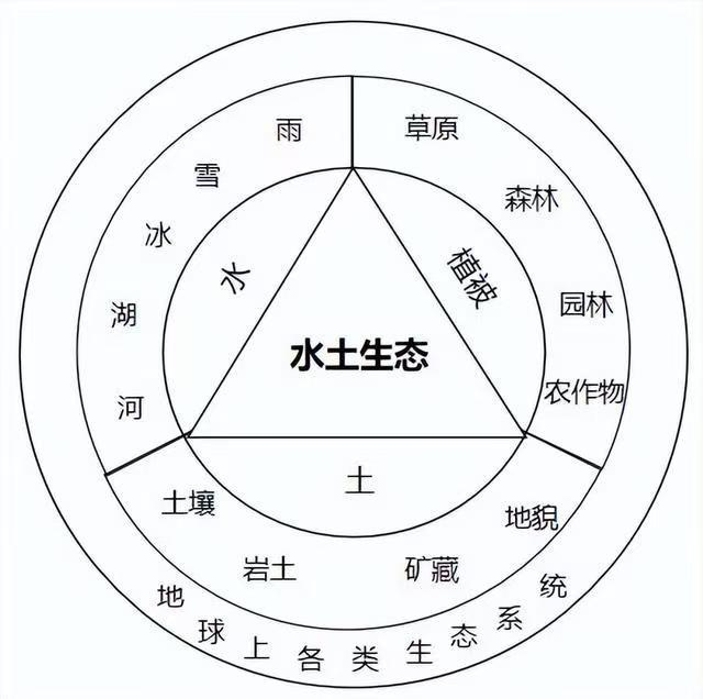 图1 水土生态概括了地球上各类生态系统