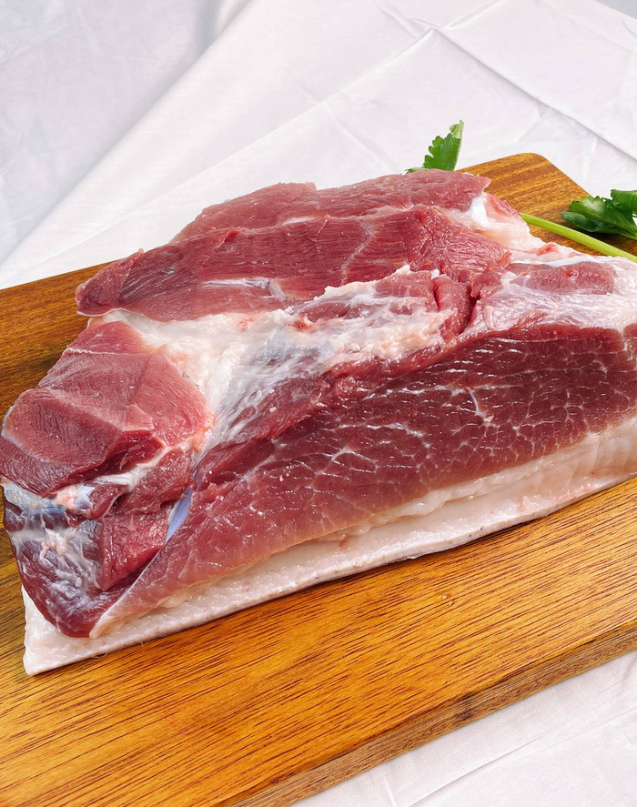 天府黑猪猪肉。邱时秀供图
