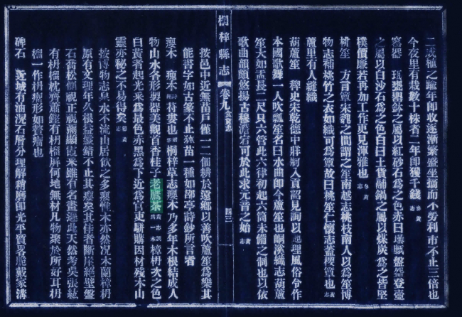 图6 民国《桐梓县志》（李世祚 修）卷九“食货志”——老鹰茶条目