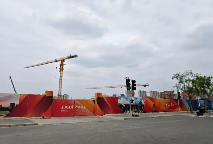 丽泽板块在建项目 图片来源：每经记者 陈梦妤 摄