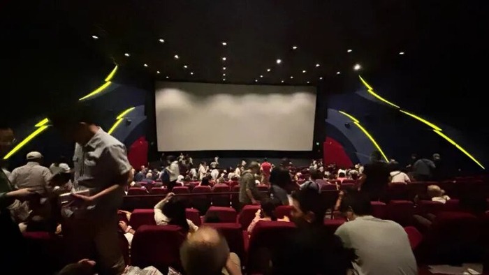 观影现场。受访者供图
