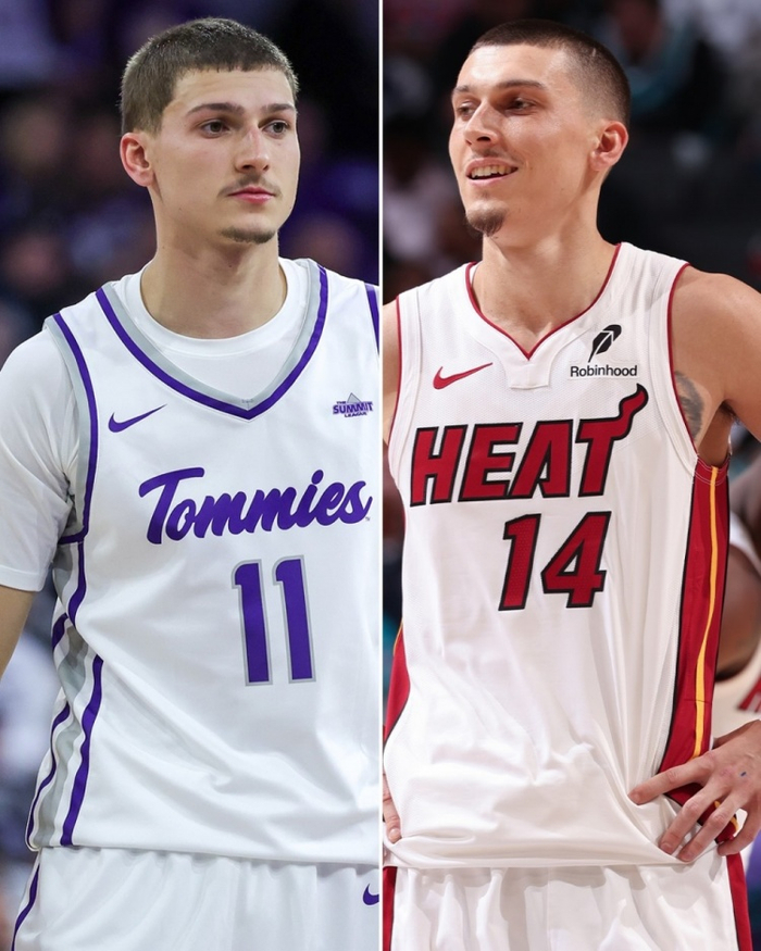 真亲兄弟!泰勒·希罗小4岁的弟弟奥斯汀 两人外形相似度极高|nba|迈阿密热火队|雄鹿|托马斯|球员_手机新浪网