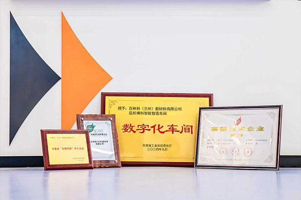 图4：百林科兰州层析填料智造基地屡获“数字化车间”等殊荣
