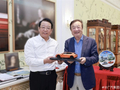 广汽集团董事长冯兴亚晒照：再次拜访华为任正非