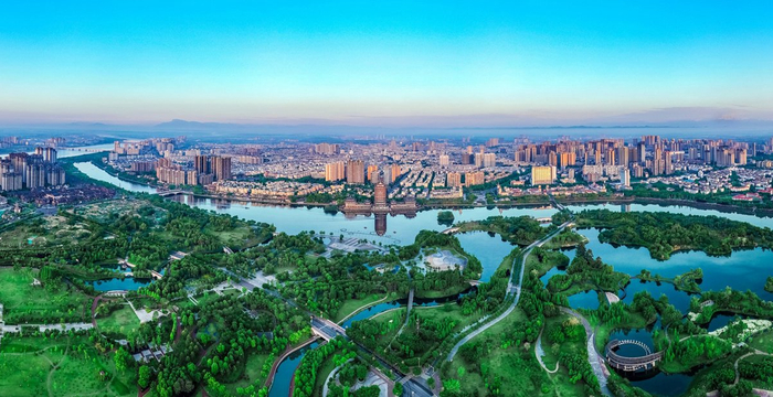 眉山东坡城市湿地公园。