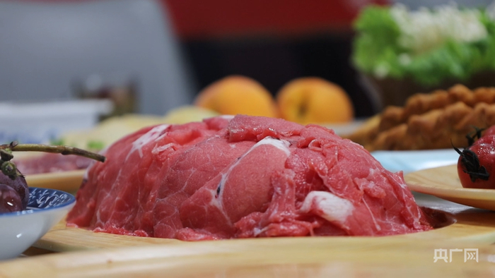 张家川红花牛肉（央广网记者 魏晋雪 摄）