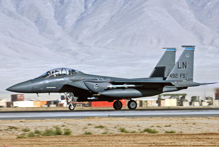 △F-15E戰機（資料圖）
